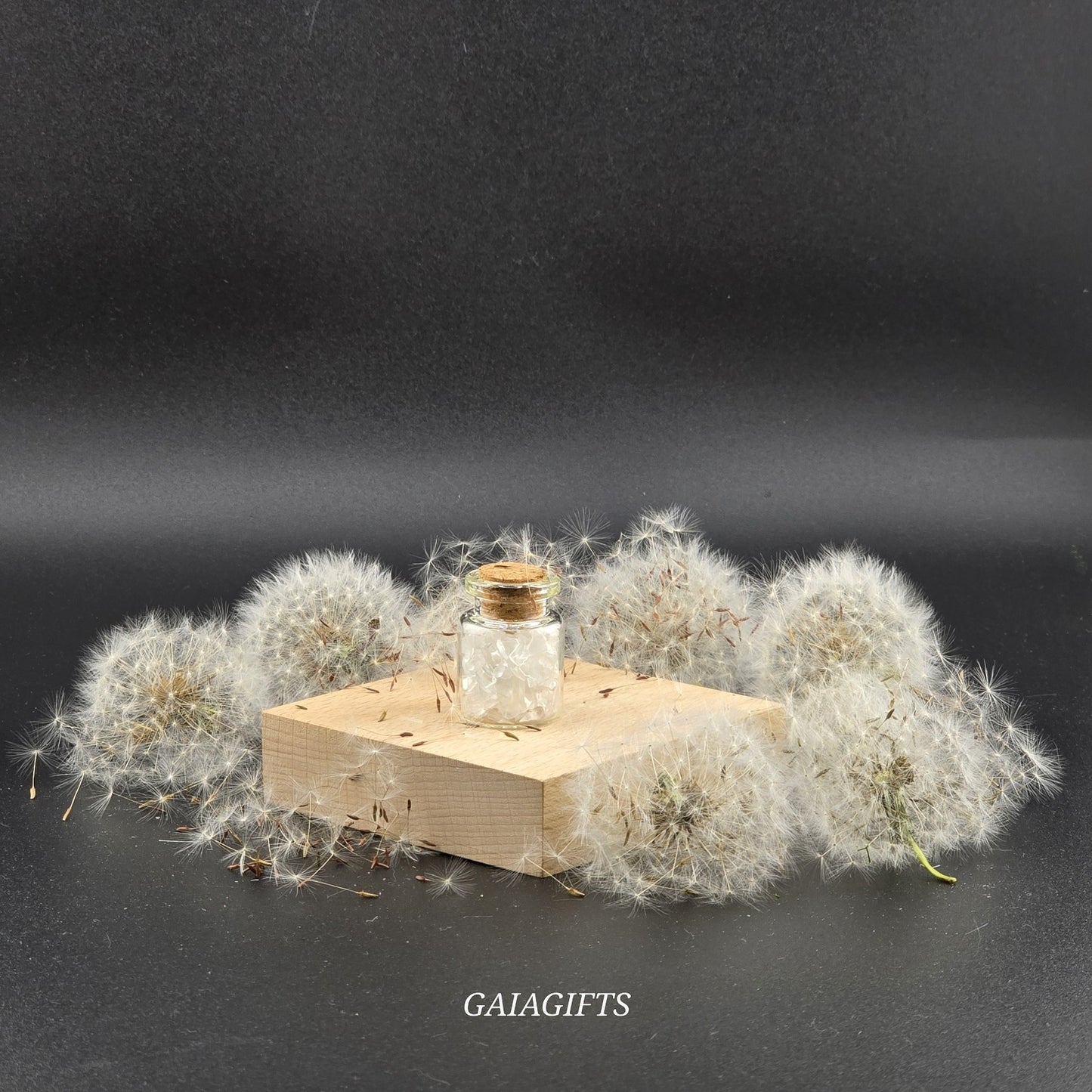 MINI Crystal-Infused WISH BOTTLES with Gemstone Chips Y– (1–9)