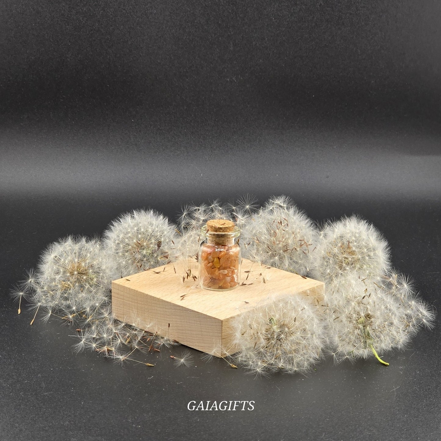 MINI Crystal-Infused WISH BOTTLES with Gemstone Chips Y– (1–9)