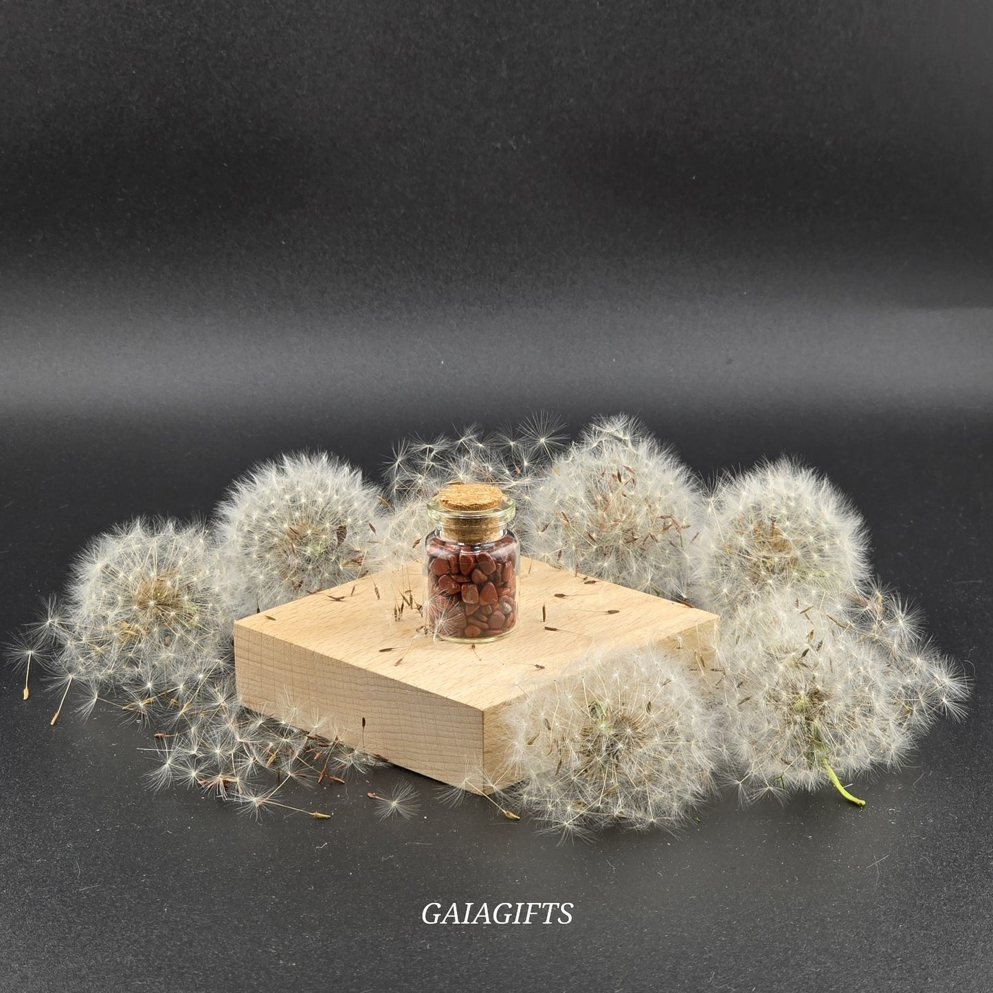 MINI Crystal-Infused WISH BOTTLES with Gemstone Chips Y– (1–9)