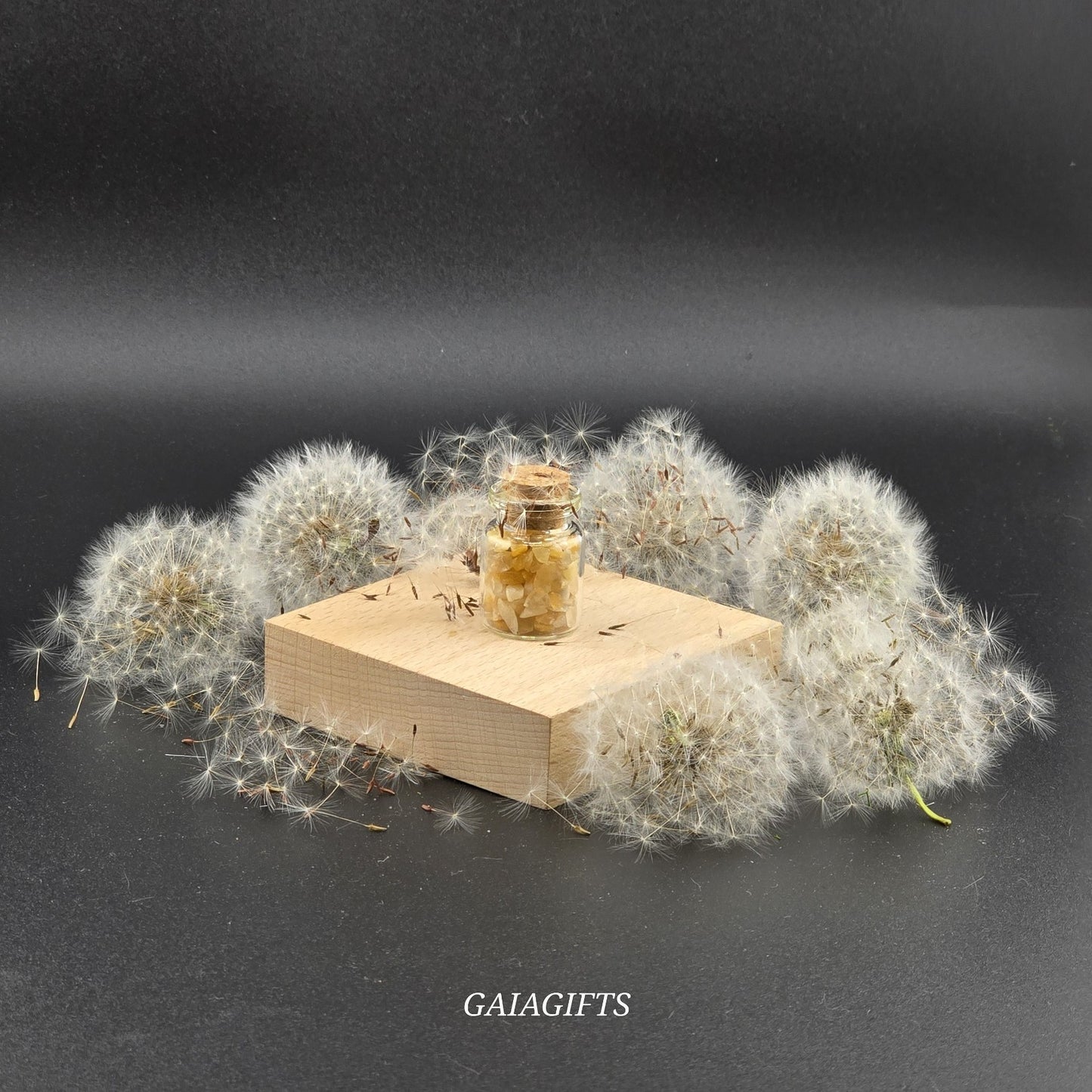 MINI Crystal-Infused WISH BOTTLES with Gemstone Chips Y– (1–9)