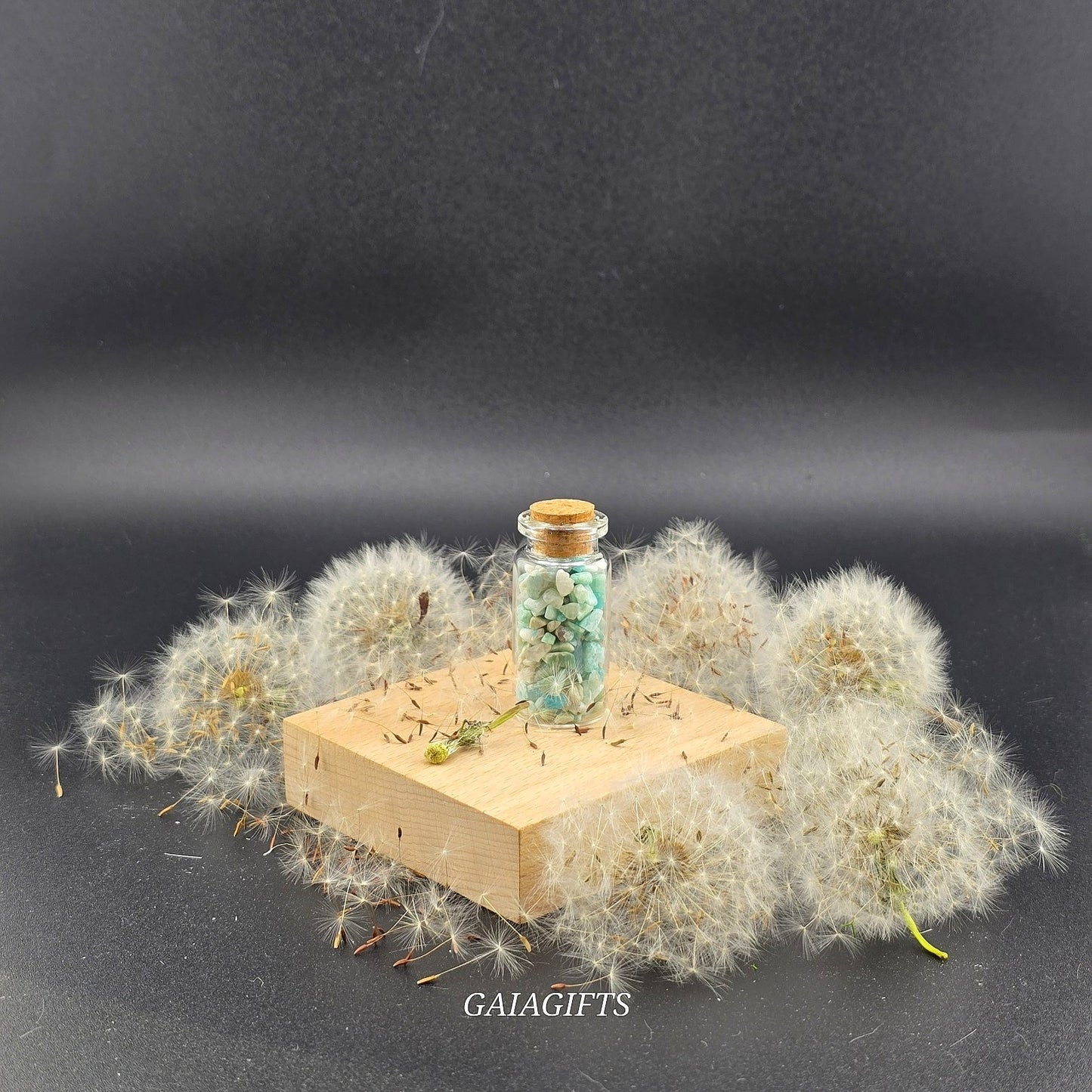 Miraculous Medium CRYSTAL-Infused WISH BOTTLES with Gemstone Chips – Item W