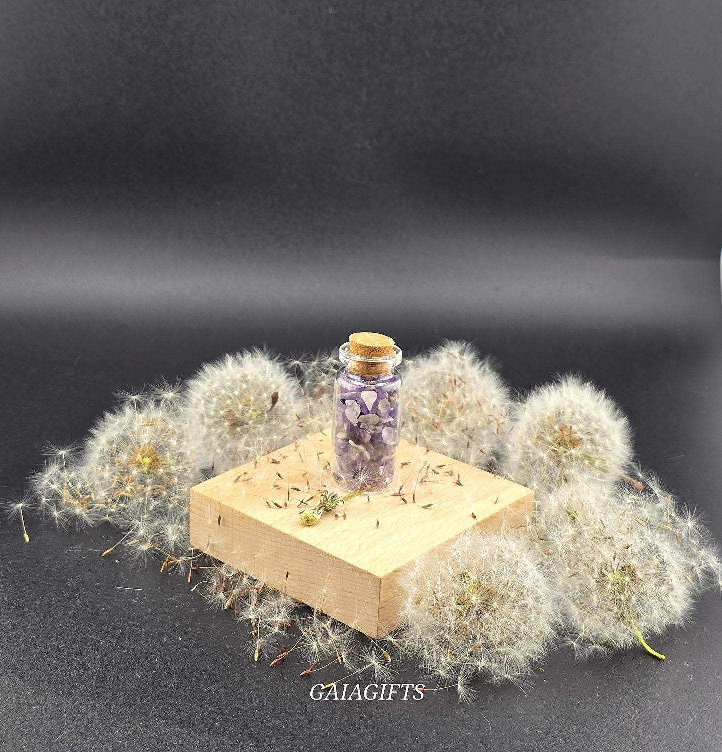 Miraculous Medium CRYSTAL-Infused WISH BOTTLES with Gemstone Chips – Item W