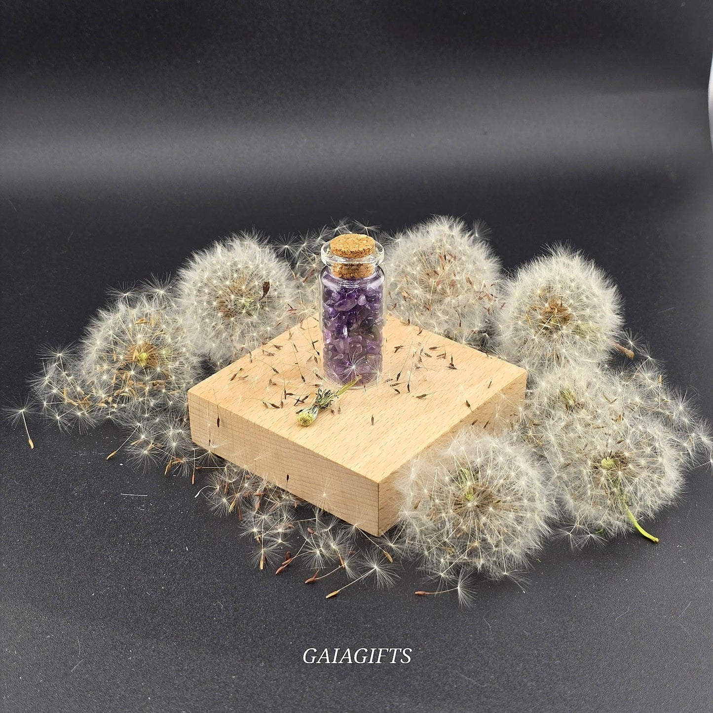 Miraculous Medium CRYSTAL-Infused WISH BOTTLES with Gemstone Chips – Item W