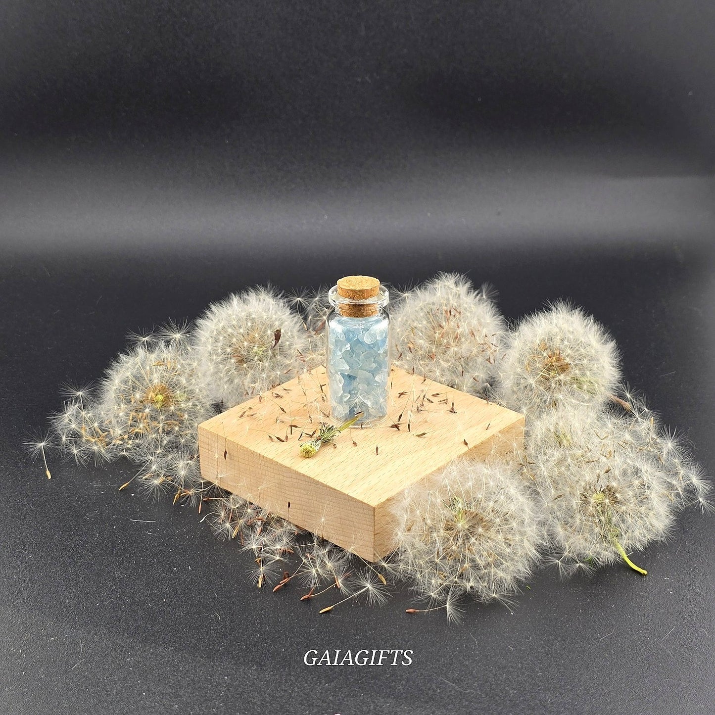 Miraculous Medium CRYSTAL-Infused WISH BOTTLES with Gemstone Chips – Item W