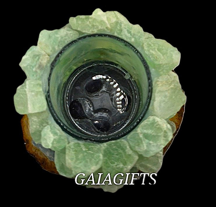 Wrapped in Crystal - Elegant Tea Light CANDLE HOLDERS - Item AC