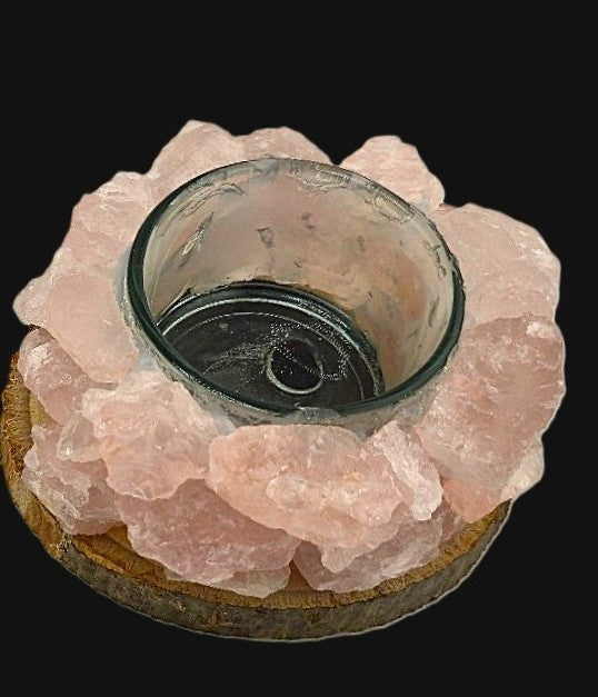 Wrapped in Crystal - Elegant Tea Light CANDLE HOLDERS - Item AC