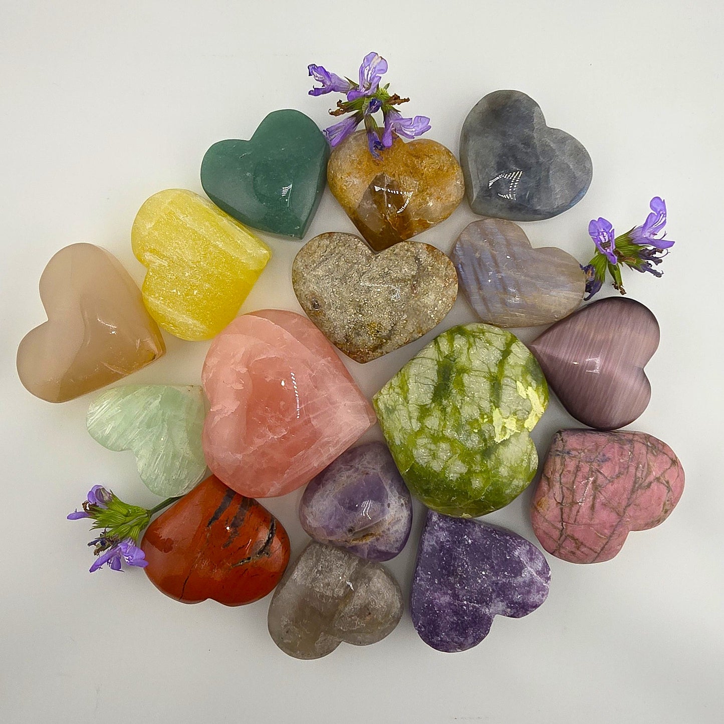 Amorous Crystal HEART SHAPED Stones – Item AM