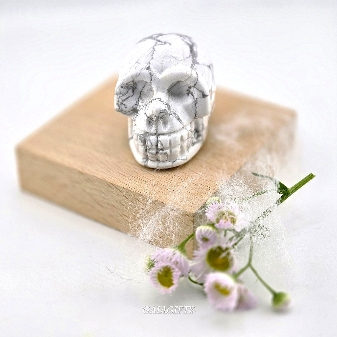 Astonishing Crystal & Fossil SKULLS Designs- Item AI