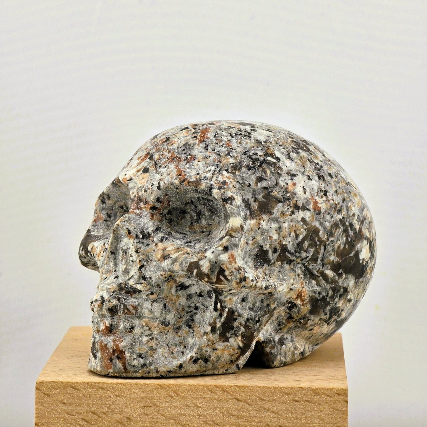 Astonishing Crystal & Fossil SKULLS Designs- Item AI