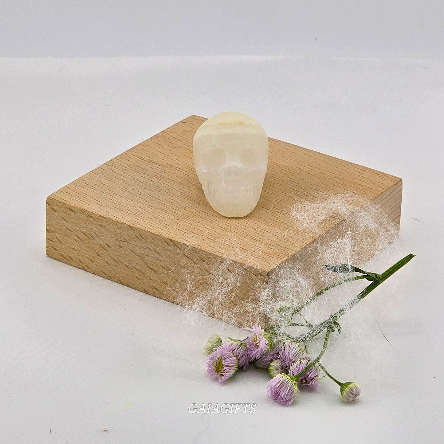 Astonishing Crystal & Fossil SKULLS Designs- Item AI