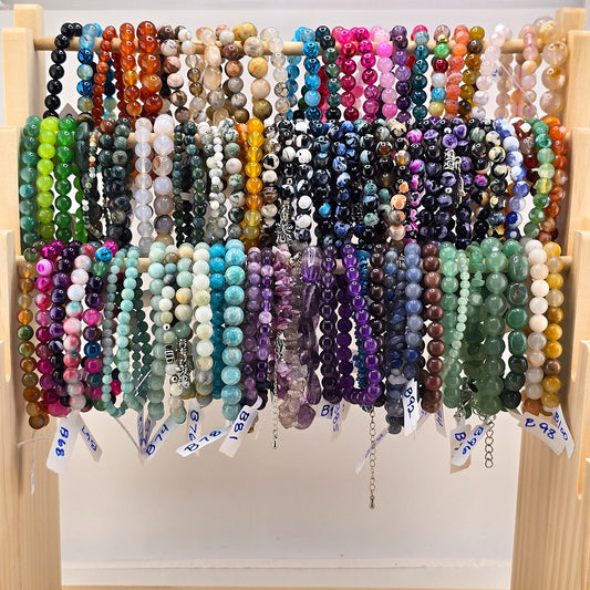 (Part 1) Balance your energy while wearing BEADED BRACLETS – With & Without Charm – Item B (Agate - Aventurine)