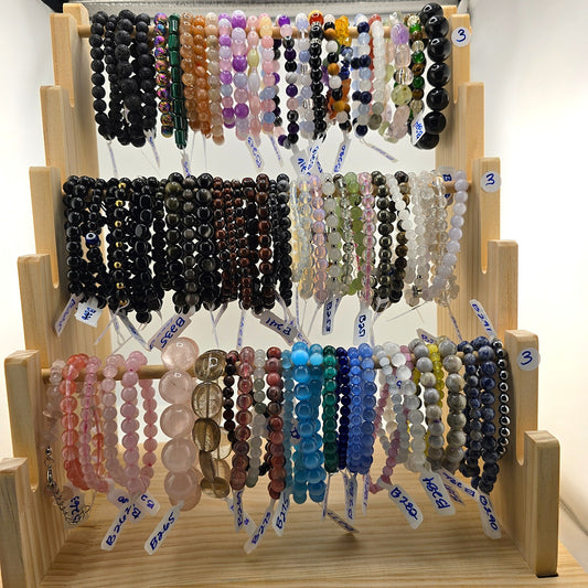 (Part 3) Balance your energy while wearing BEADED BRACLETS – With & Without Charm – Item B (Larimar- Sodalite)