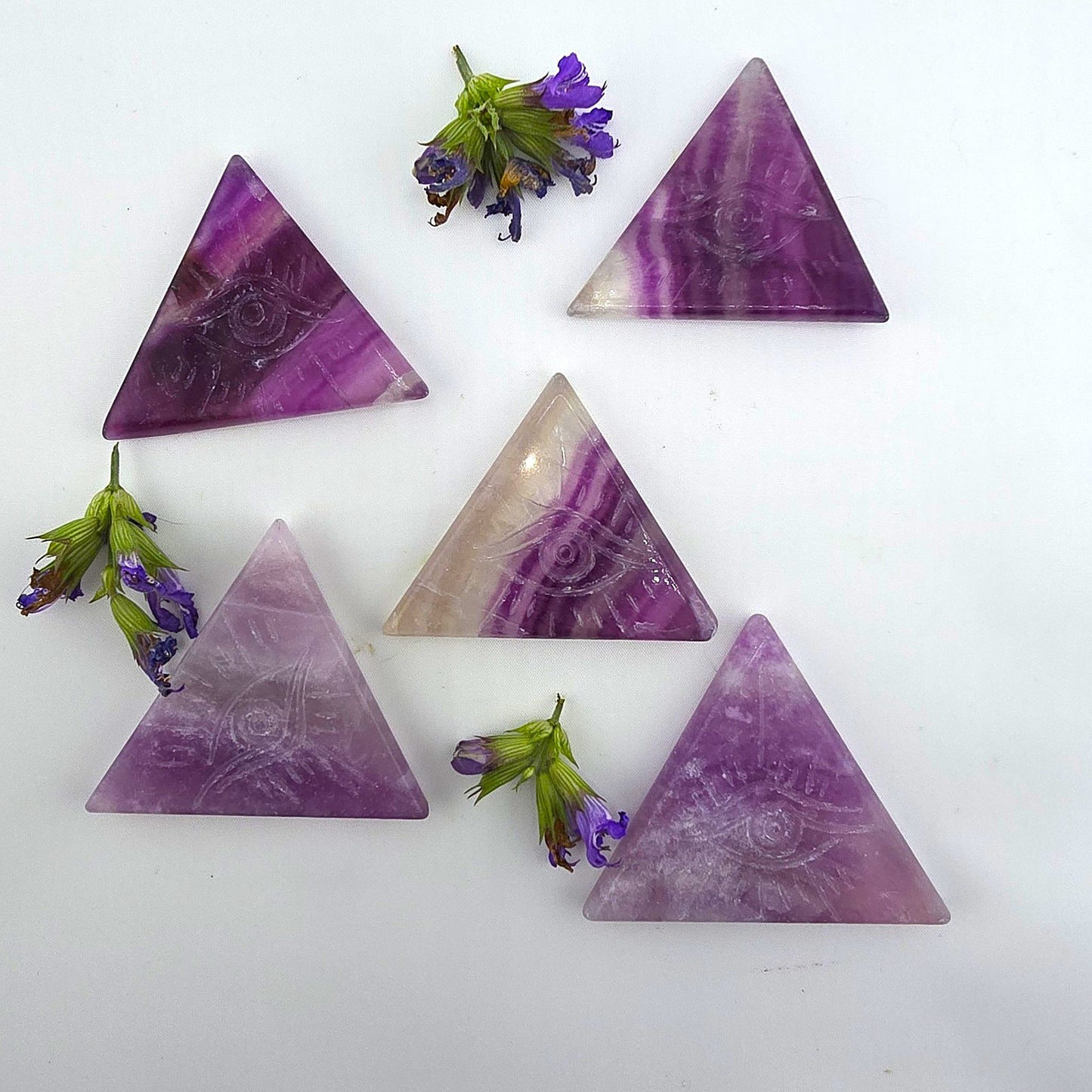 Arcane EVIL EYE TRIANGLE & PALM Hand Stone - Item AN