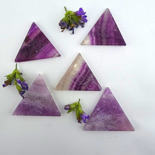 Arcane EVIL EYE TRIANGLE & PALM Hand Stone - Item AN