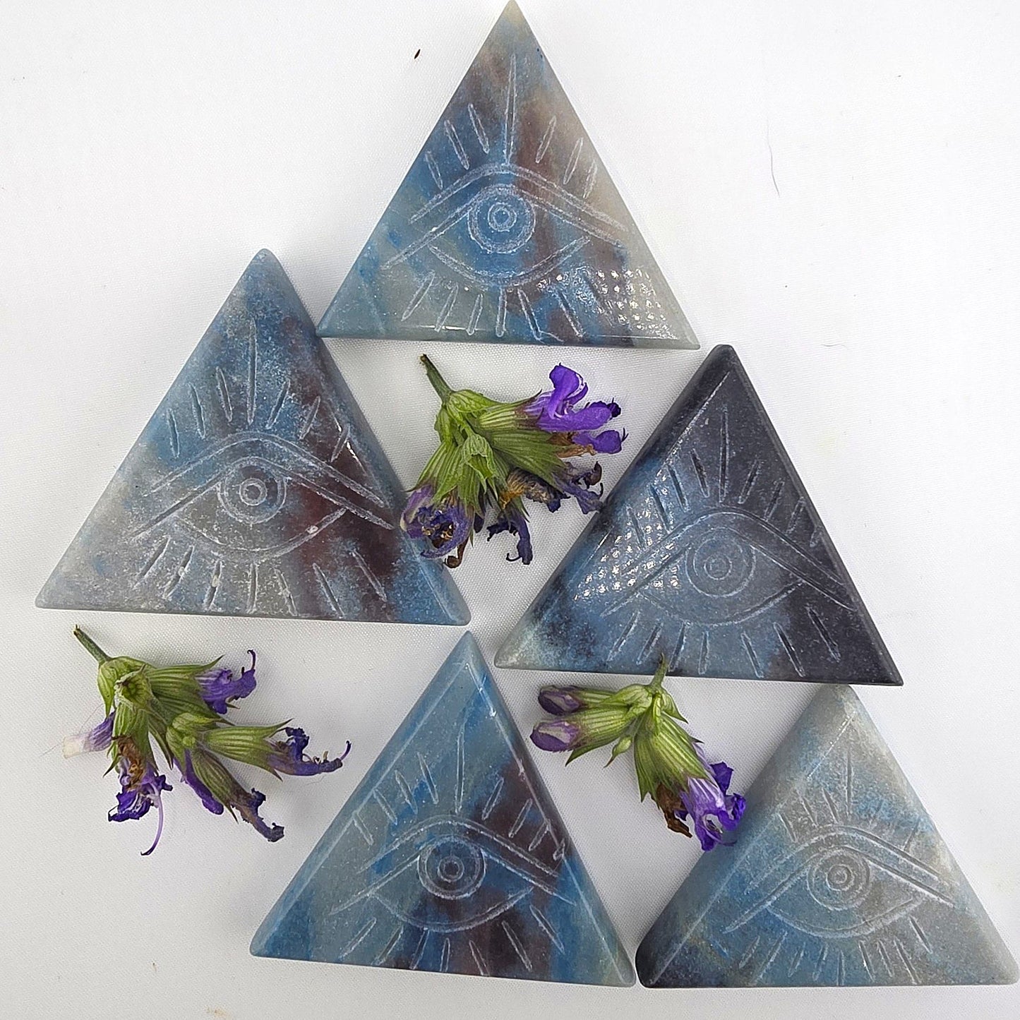 Arcane EVIL EYE TRIANGLE & PALM Hand Stone - Item AN