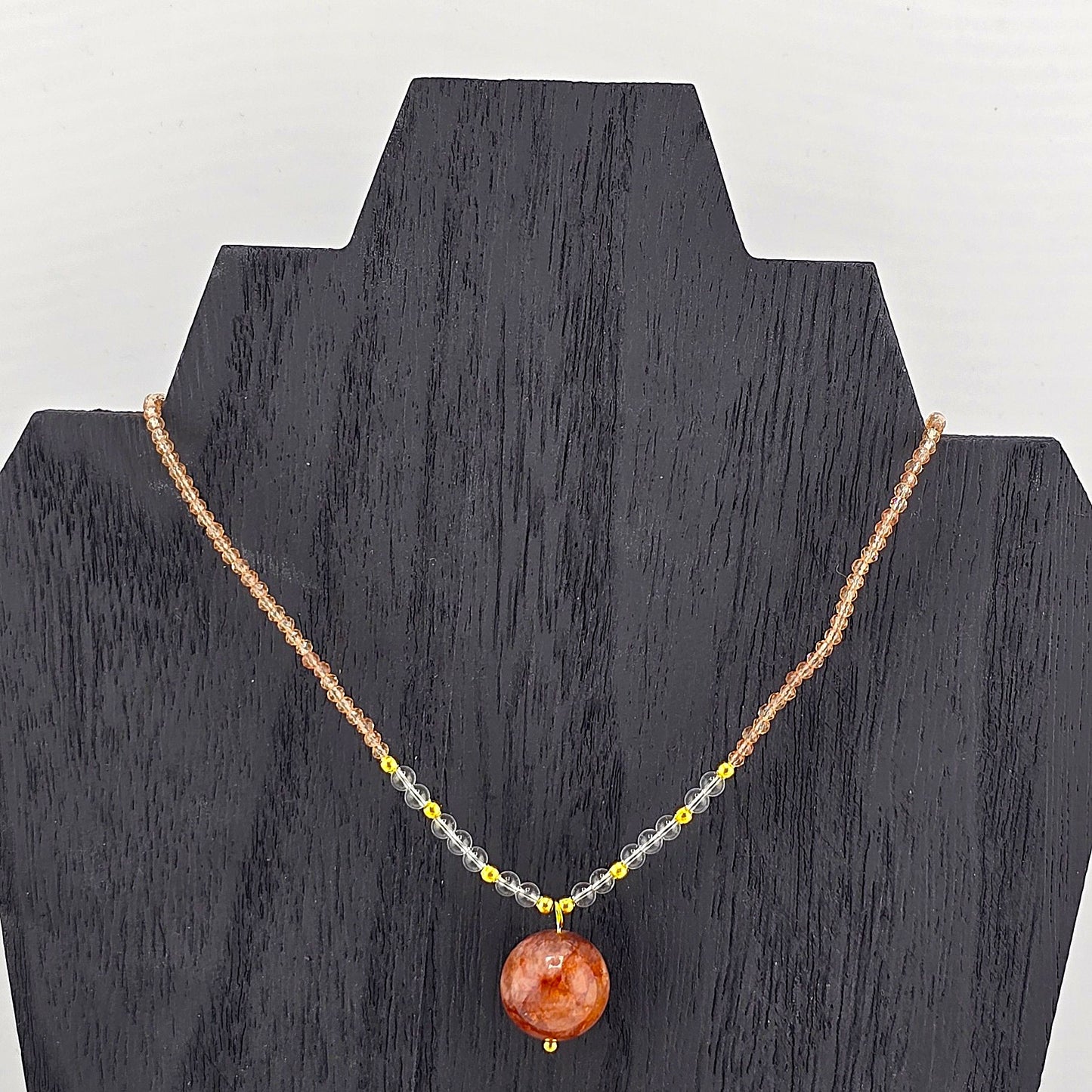 Glamorous BEADED Crystal NECKLACE  – Item AY
