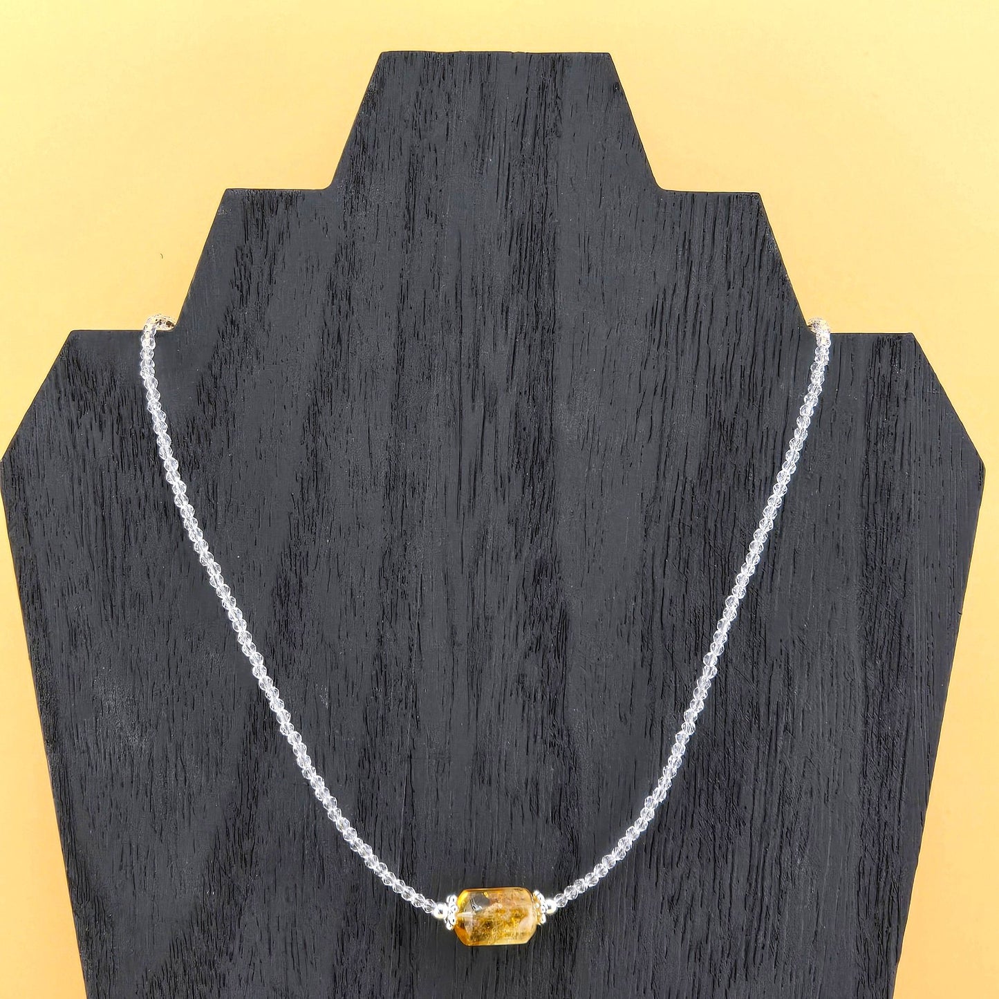 Glamorous BEADED Crystal NECKLACE  – Item AY