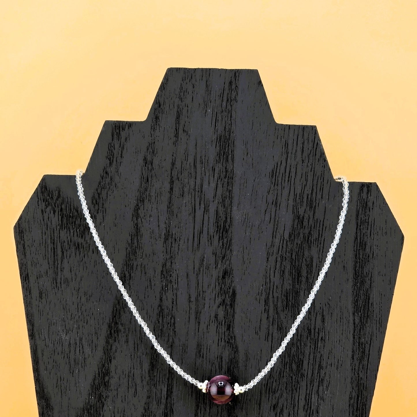 Glamorous BEADED Crystal NECKLACE  – Item AY