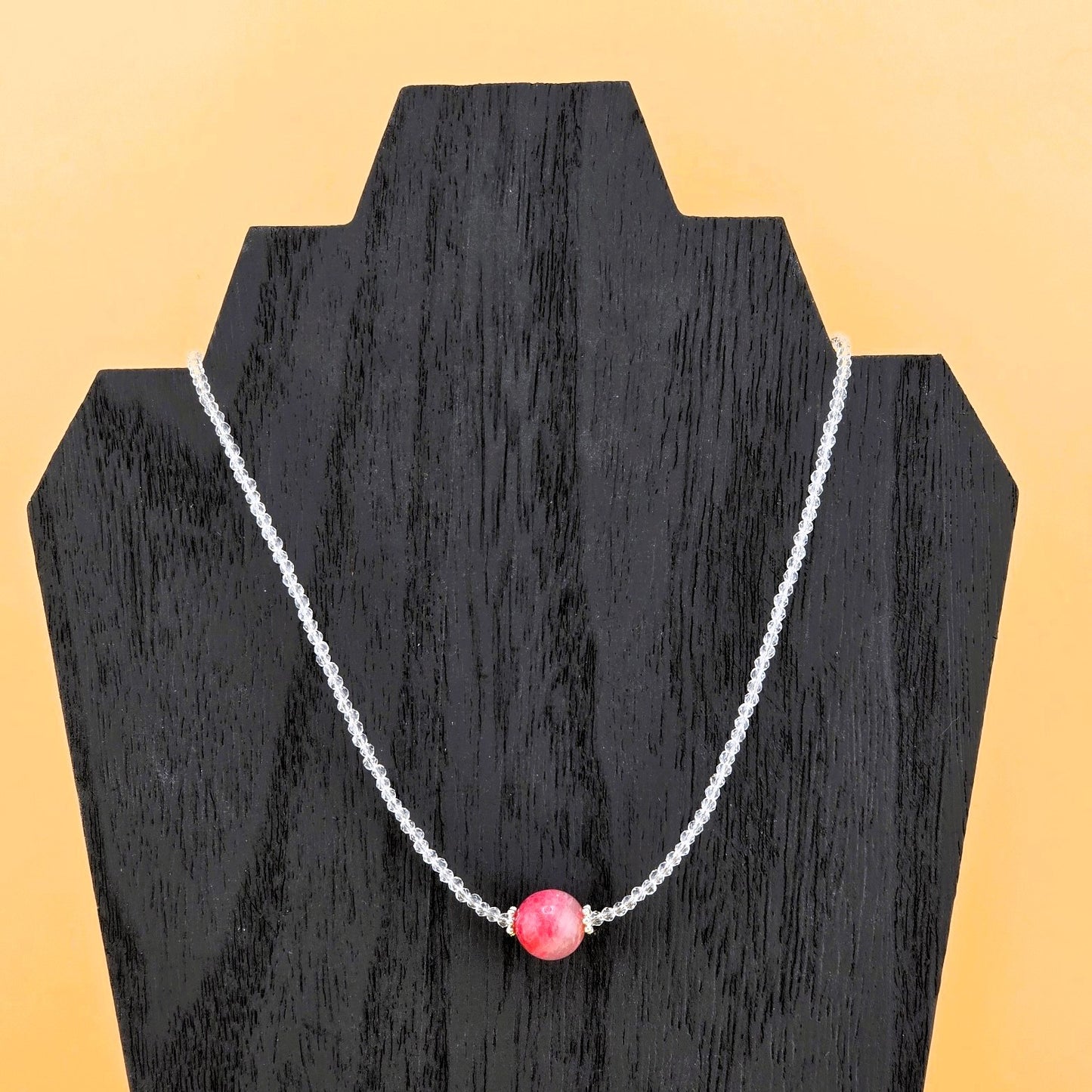 Glamorous BEADED Crystal NECKLACE  – Item AY
