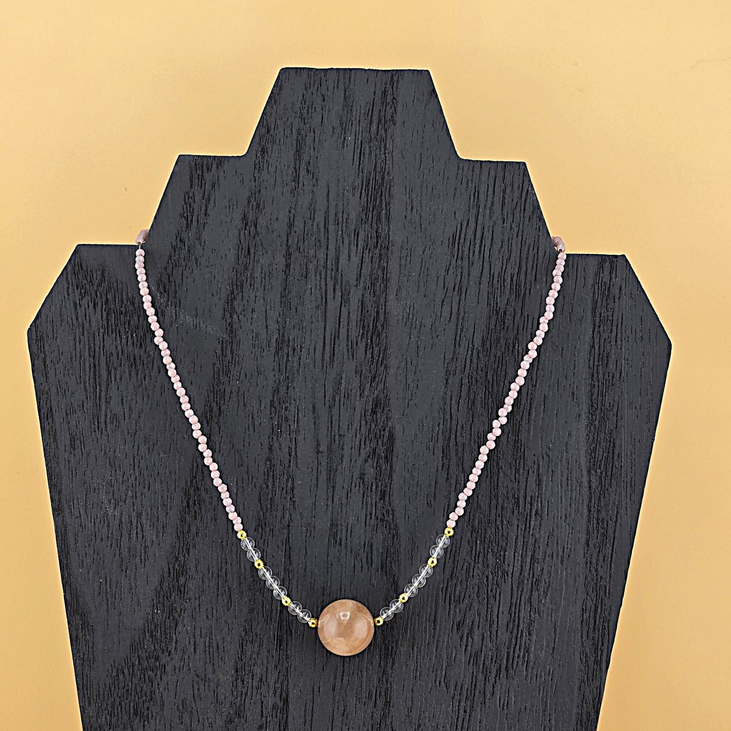 Glamorous BEADED Crystal NECKLACE  – Item AY