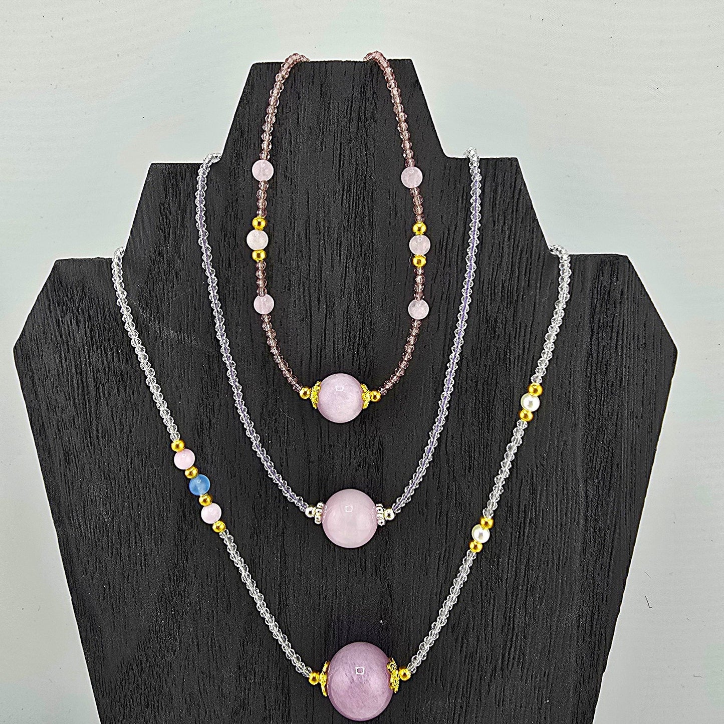 Glamorous BEADED Crystal NECKLACE  – Item AY