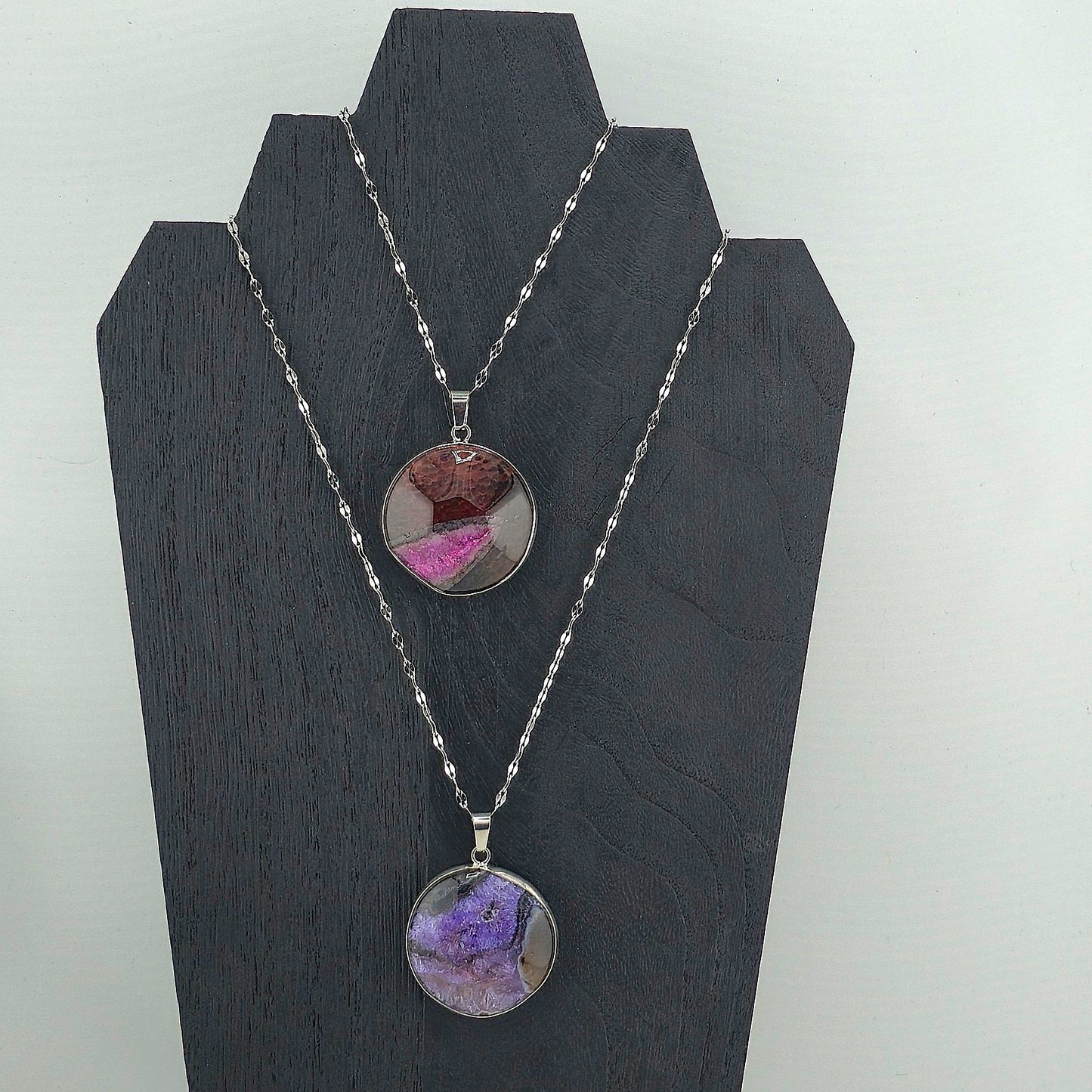 Glimmering PART 3 - Crystal NECKLACE & PENDANT (Silver / Yellow Metal) – Item AZ