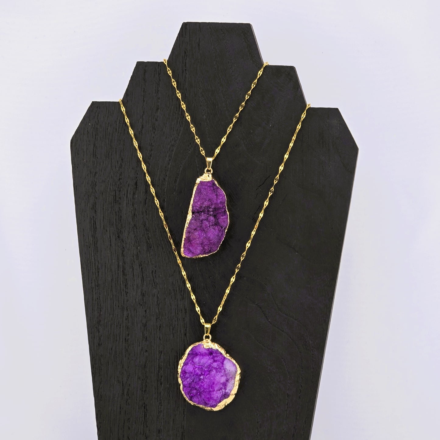 Glimmering PART 3 - Crystal NECKLACE & PENDANT (Silver / Yellow Metal) – Item AZ