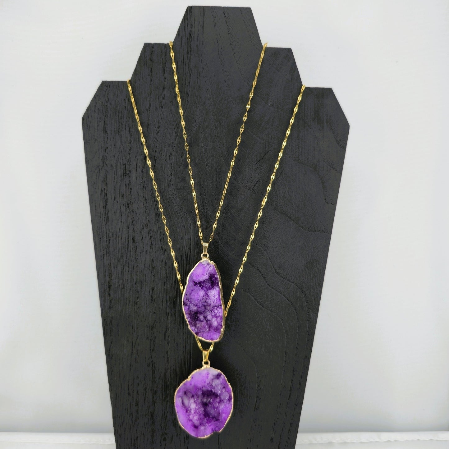 Glimmering PART 3 - Crystal NECKLACE & PENDANT (Silver / Yellow Metal) – Item AZ