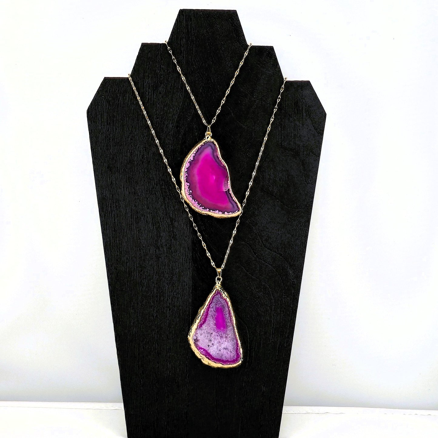 Glimmering PART 3 - Crystal NECKLACE & PENDANT (Silver / Yellow Metal) – Item AZ
