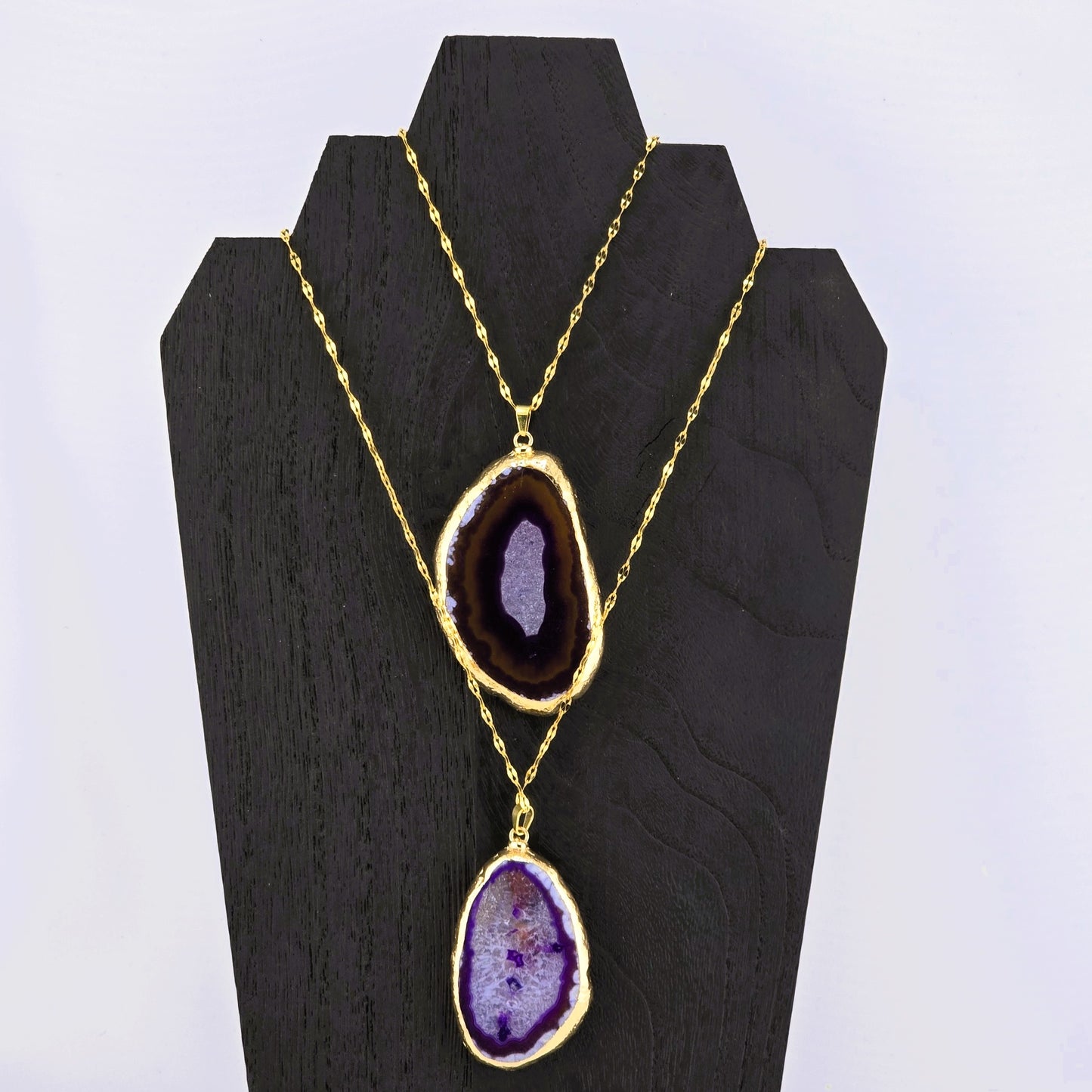 Glimmering PART 3 - Crystal NECKLACE & PENDANT (Silver / Yellow Metal) – Item AZ