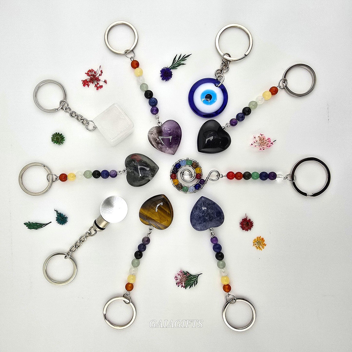 Nirvana Crystal KEY CHAINS- Item F