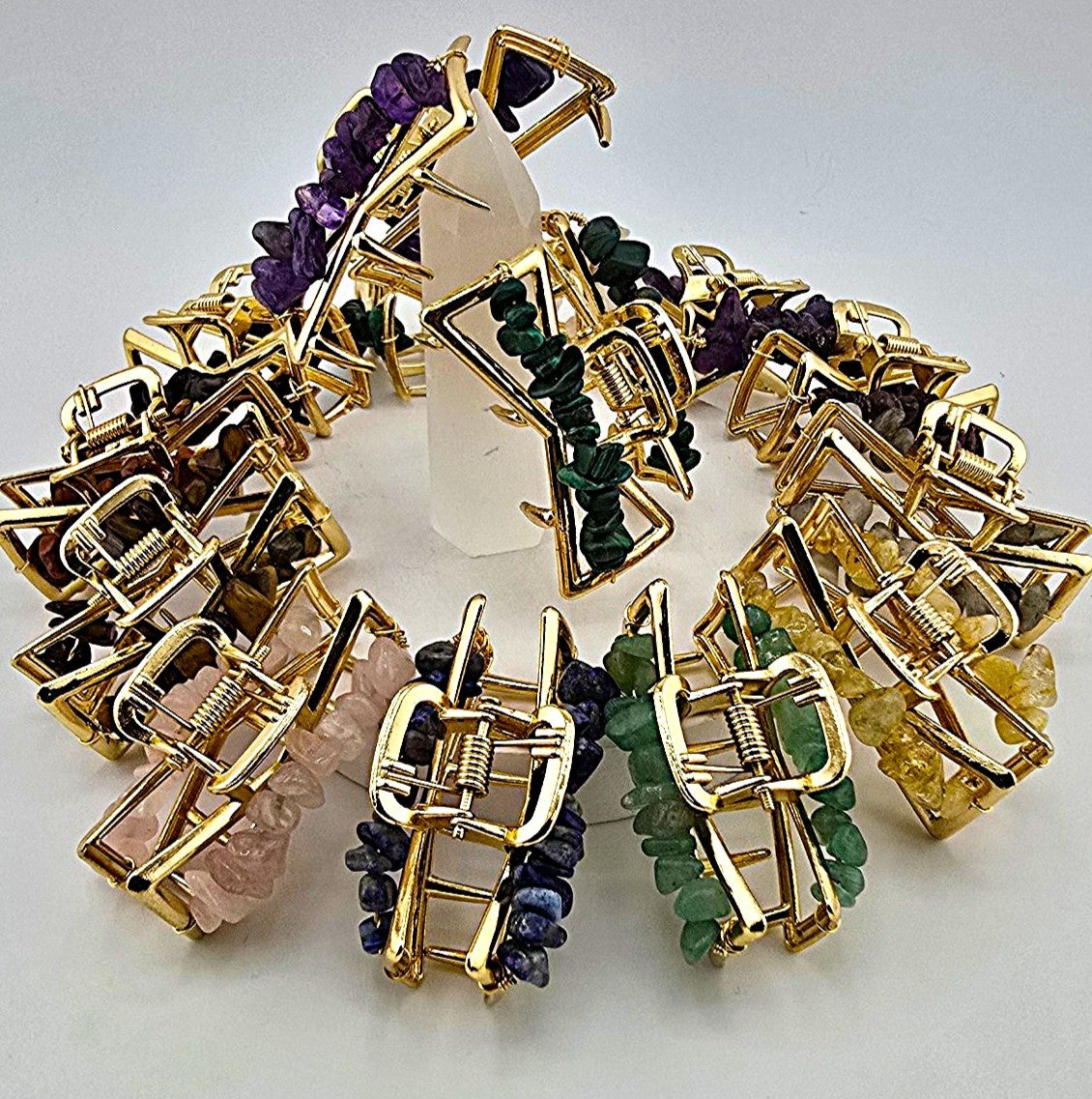 Harmonious  Crystal Hair CLAW CLIPS – Item G