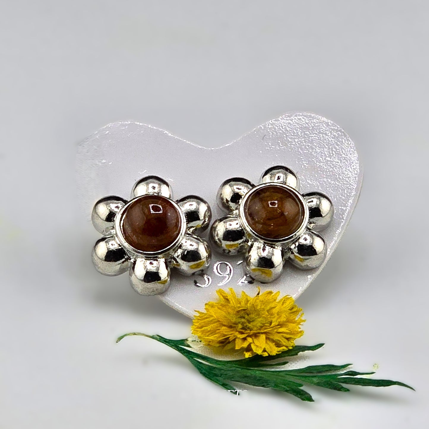 Unique – Fancy 925 Silver & Yellow METAL EARRINGS with Crystals Item U Part 1