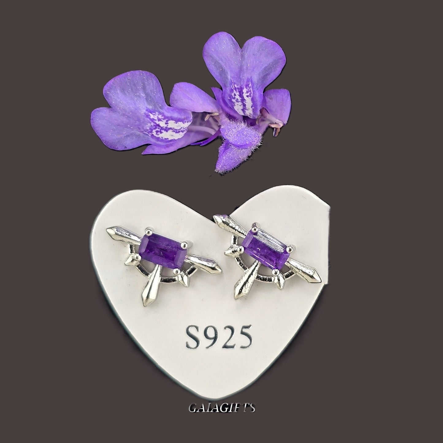 Unique – Fancy 925 Silver & Yellow METAL EARRINGS with Crystals Item U Part 1
