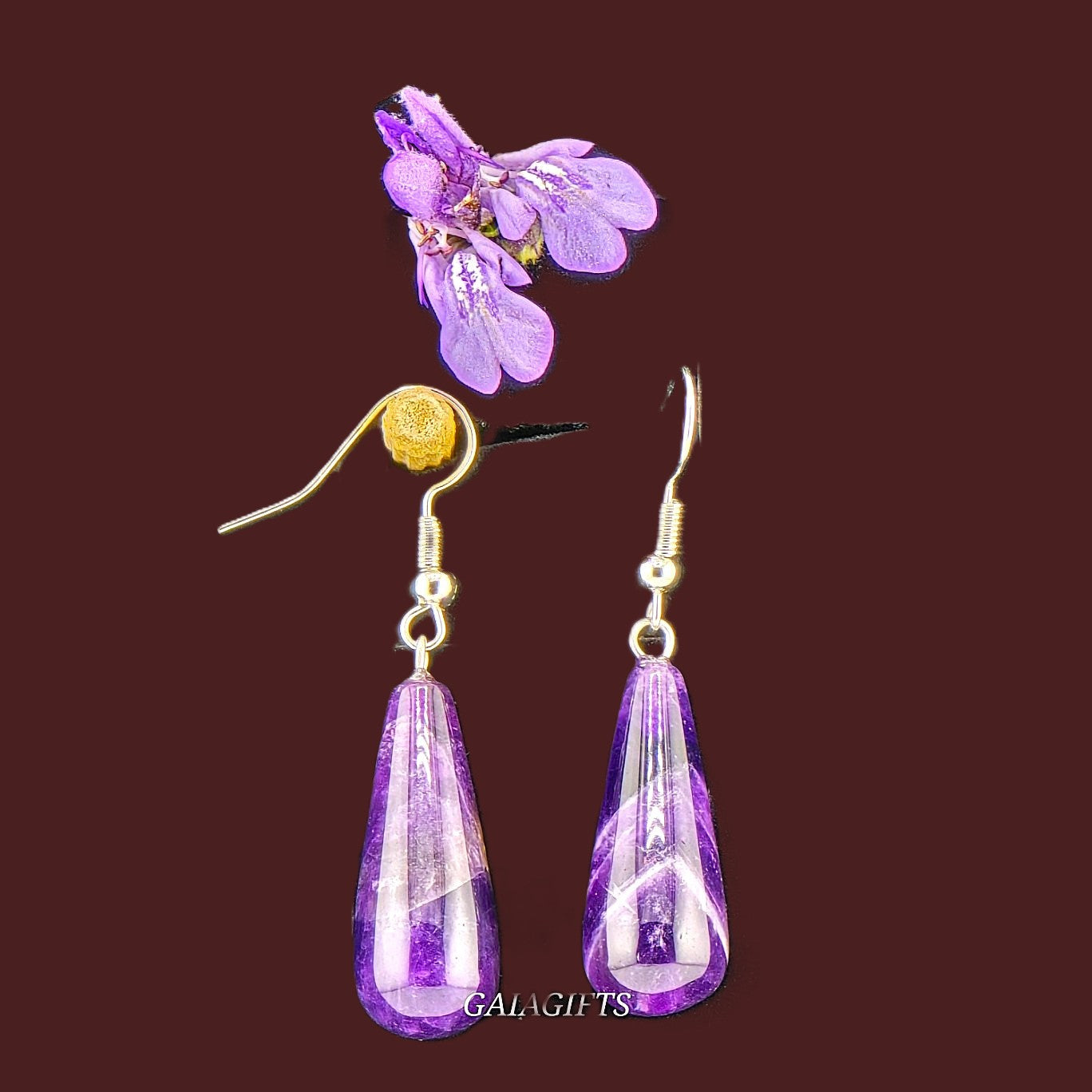 Unique – Fancy 925 Silver & Yellow METAL EARRINGS with Crystals Item U Part 1