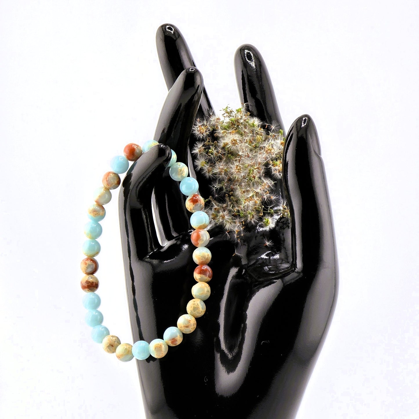 (Part 2) Balance your energy while wearing BEADED BRACLETS – With & Without Charm – Item B (Agate- Lapis Lazuli)