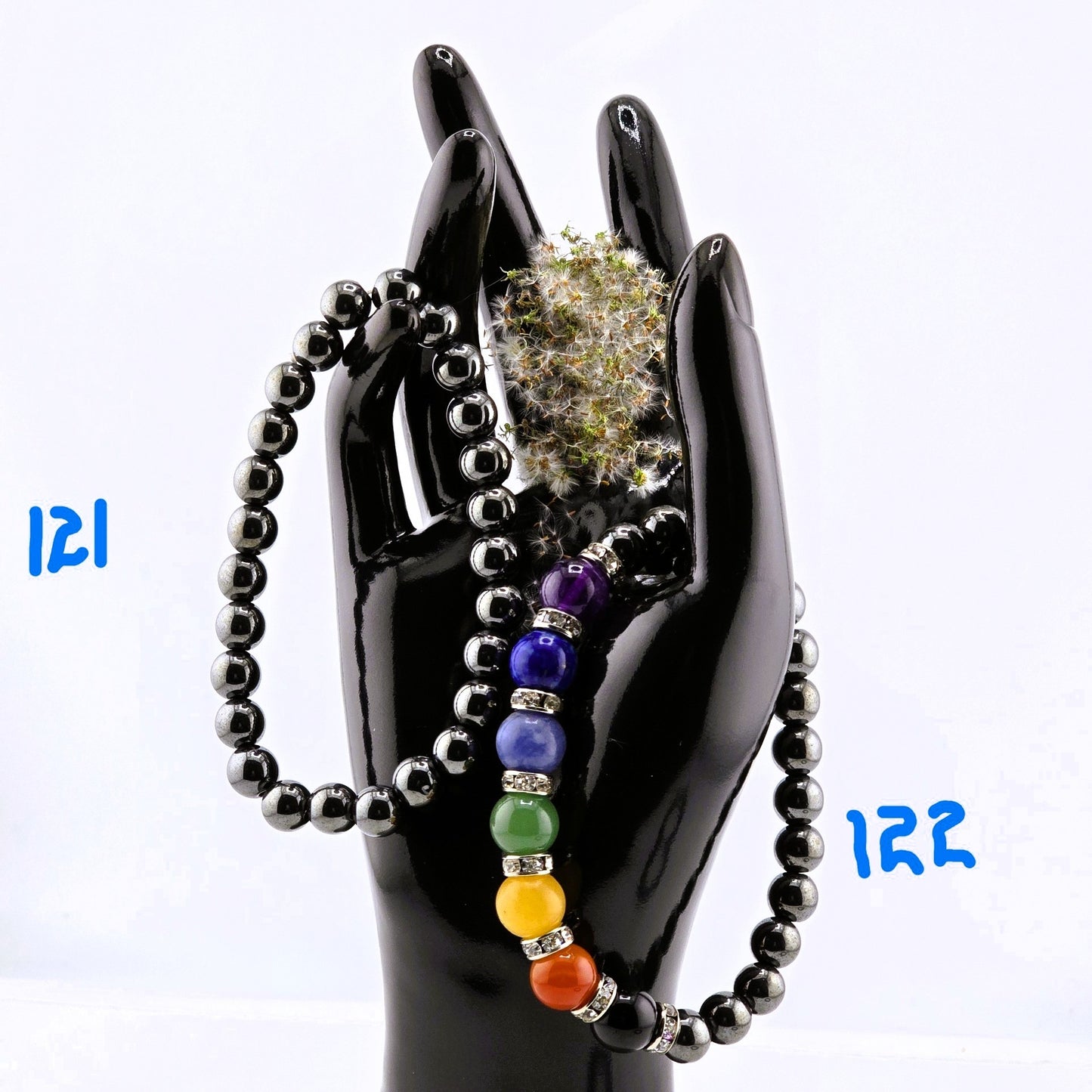 (Part 2) Balance your energy while wearing BEADED BRACLETS – With & Without Charm – Item B (Agate- Lapis Lazuli)