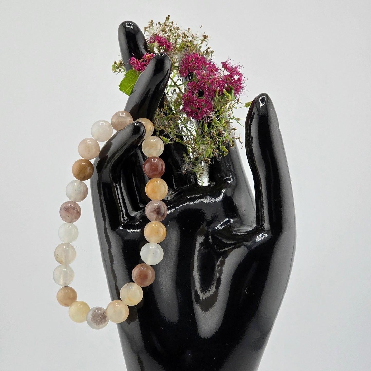(Part 2) Balance your energy while wearing BEADED BRACLETS – With & Without Charm – Item B (Agate- Lapis Lazuli)