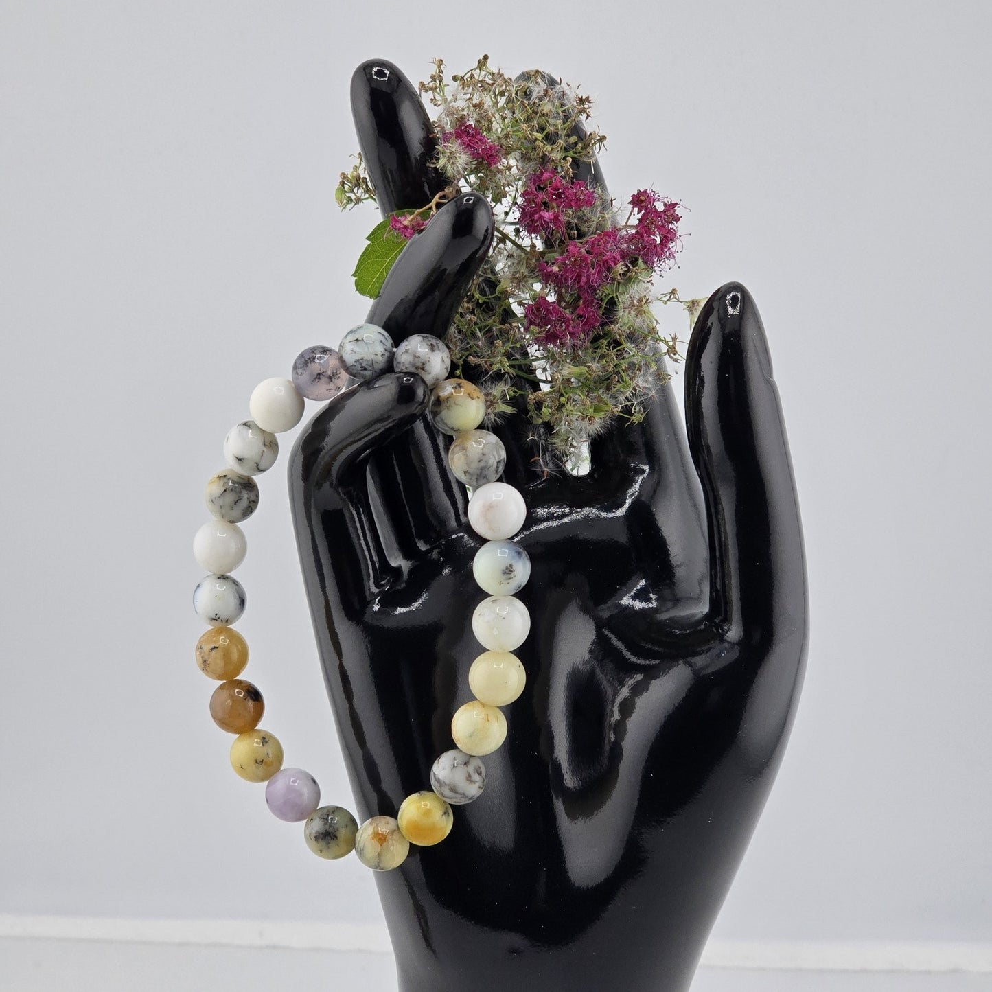 (Part 2) Balance your energy while wearing BEADED BRACLETS – With & Without Charm – Item B (Agate- Lapis Lazuli)