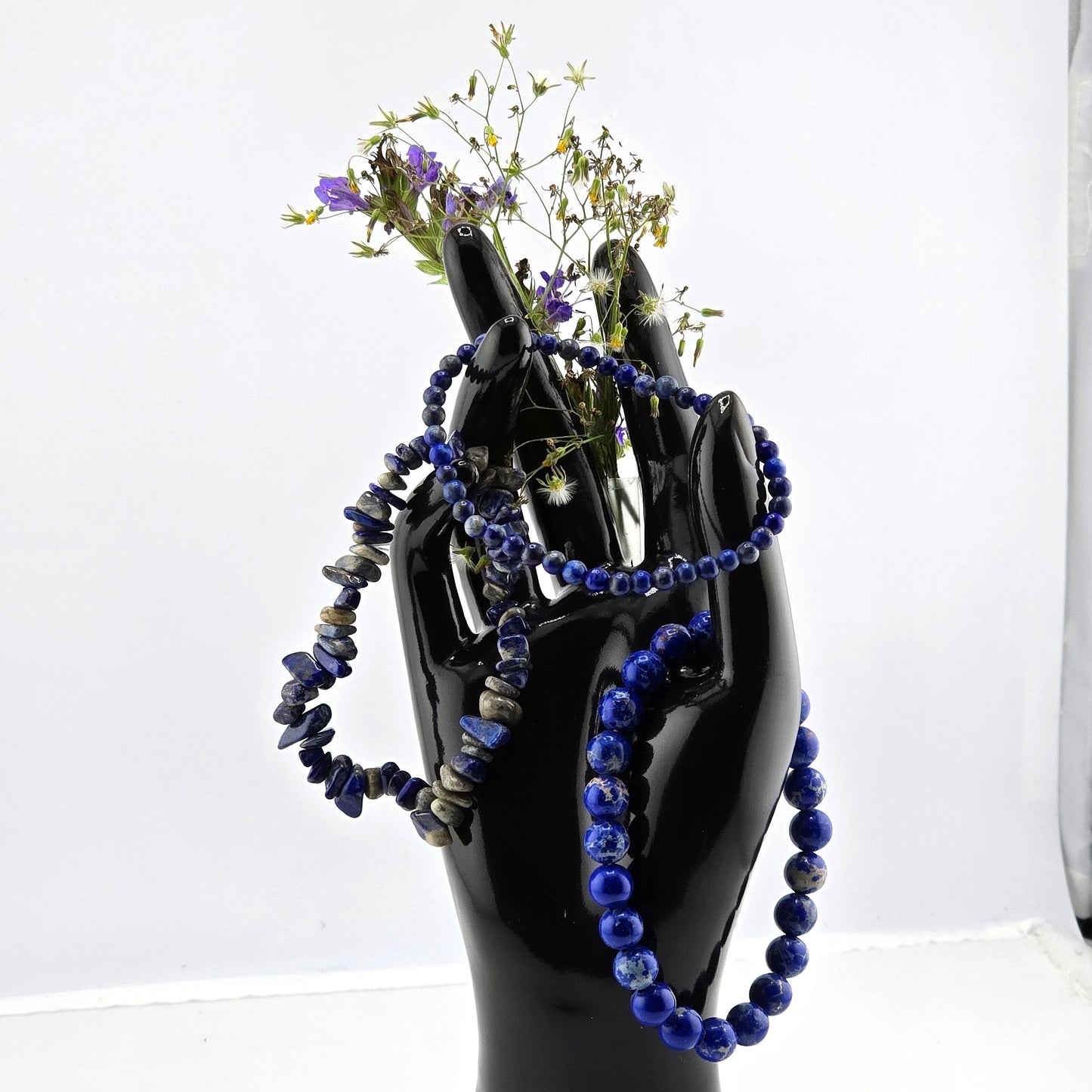 (Part 2) Balance your energy while wearing BEADED BRACLETS – With & Without Charm – Item B (Agate- Lapis Lazuli)