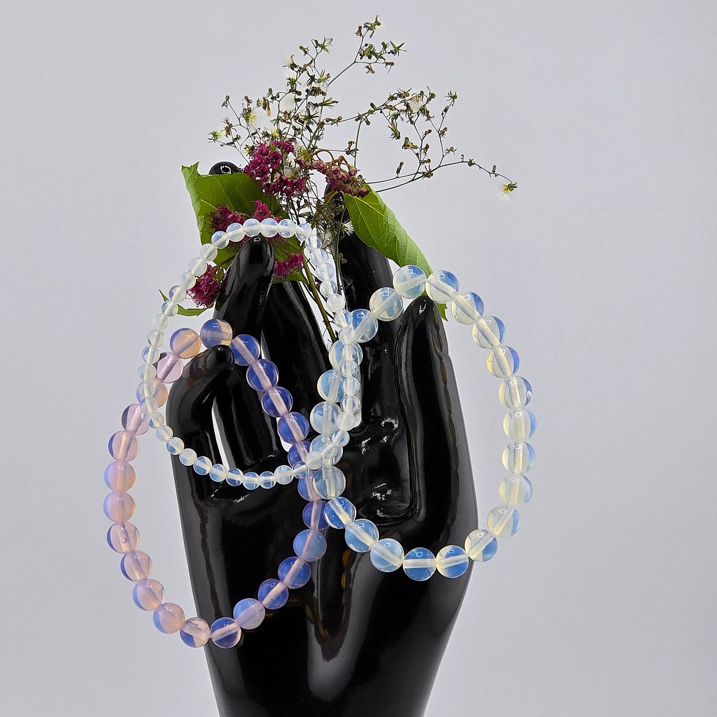 (Part 3) Balance your energy while wearing BEADED BRACLETS – With & Without Charm – Item B (Larimar- Sodalite)