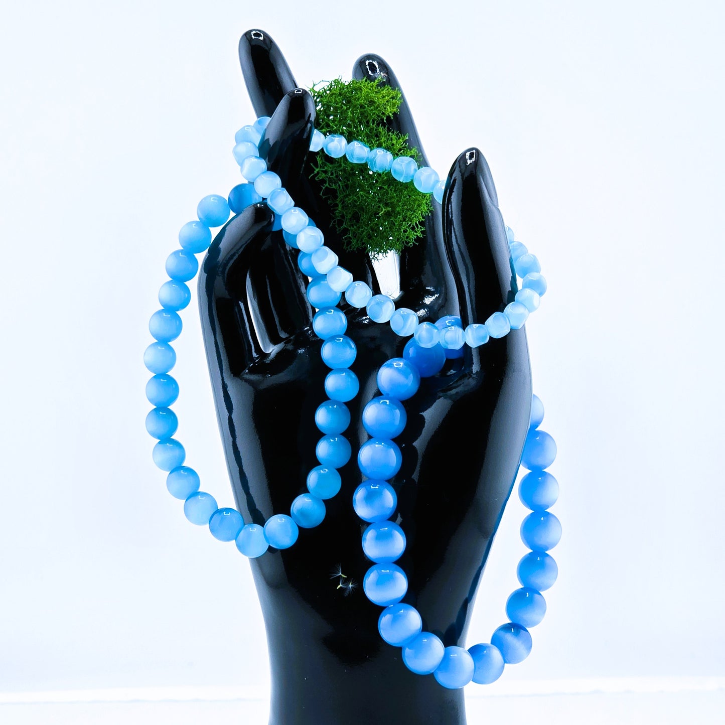 (Part 3) Balance your energy while wearing BEADED BRACLETS – With & Without Charm – Item B (Larimar- Sodalite)