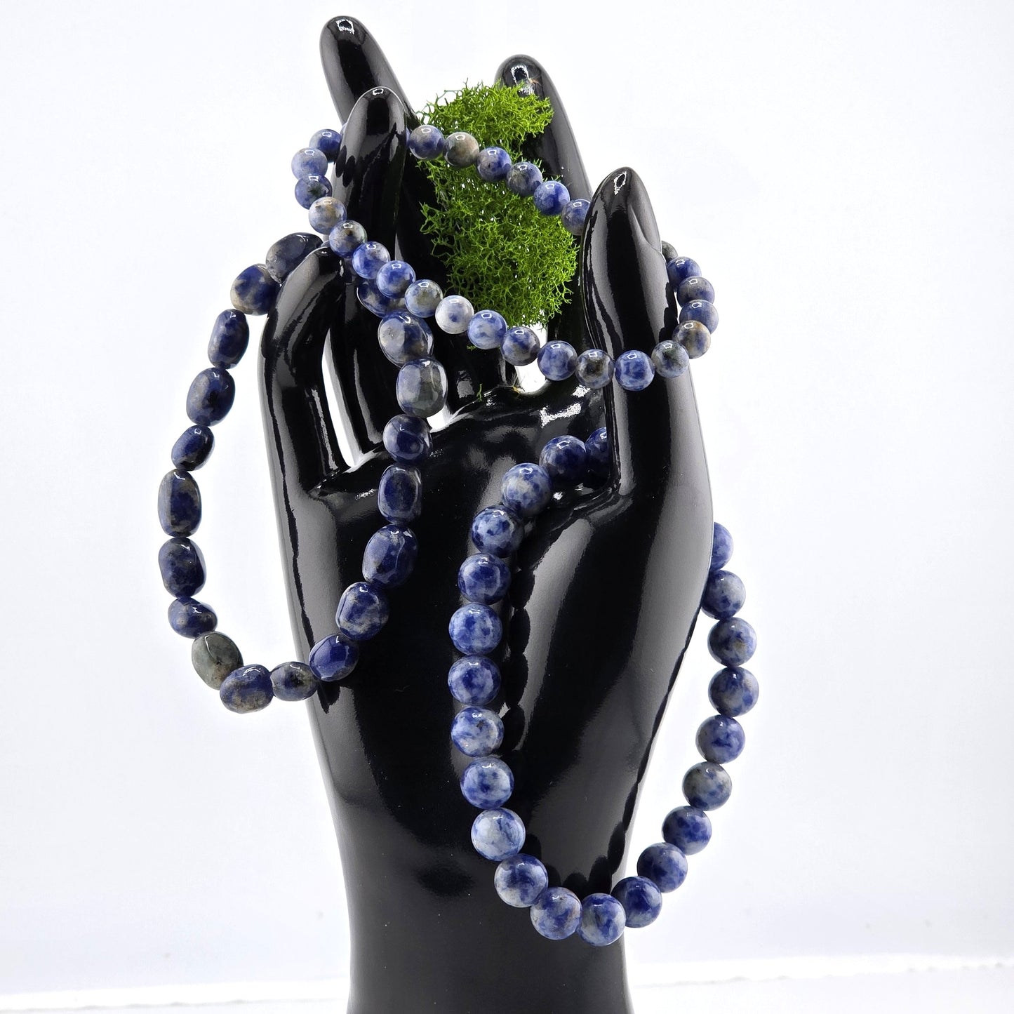 (Part 3) Balance your energy while wearing BEADED BRACLETS – With & Without Charm – Item B (Larimar- Sodalite)