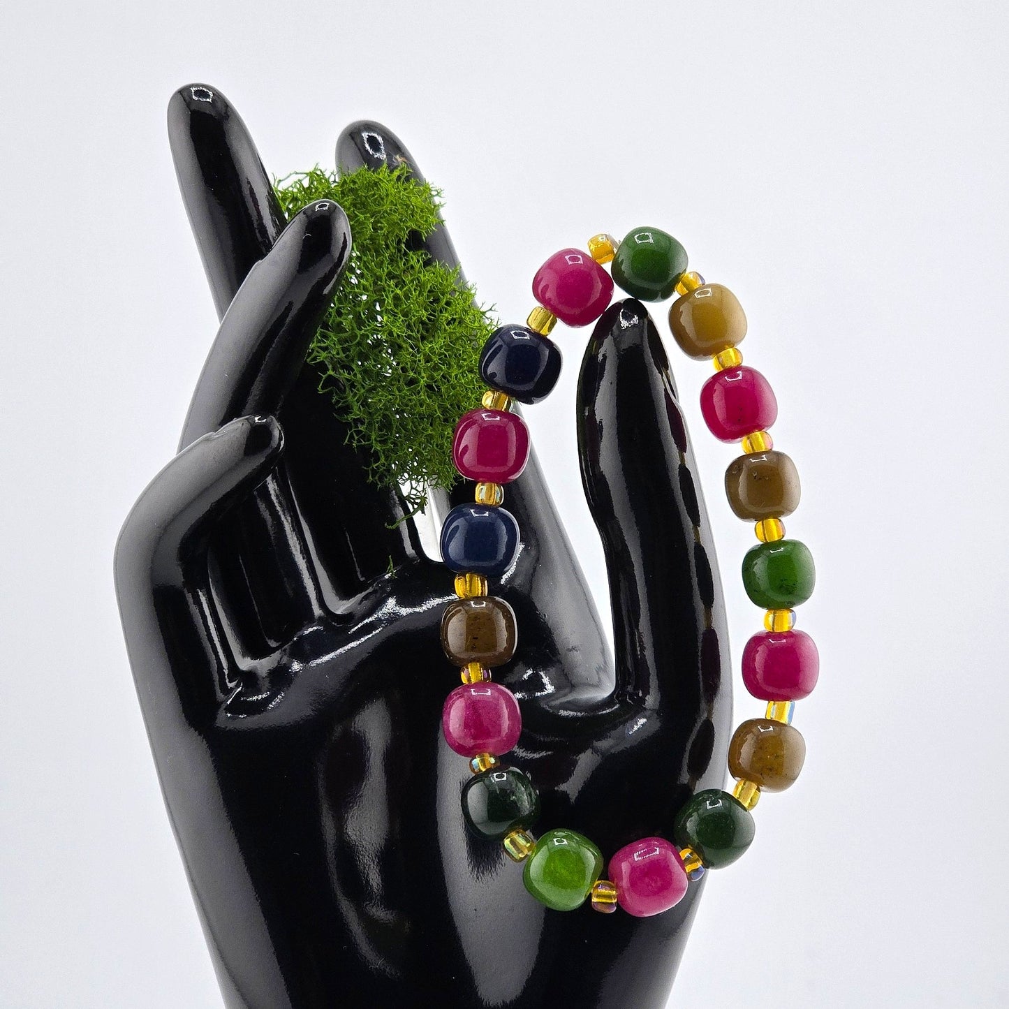 (Part 4) Balance your energy while wearing BEADED BRACLETS – With & Without Charm – Item B (Sandstone - Yooperlite)