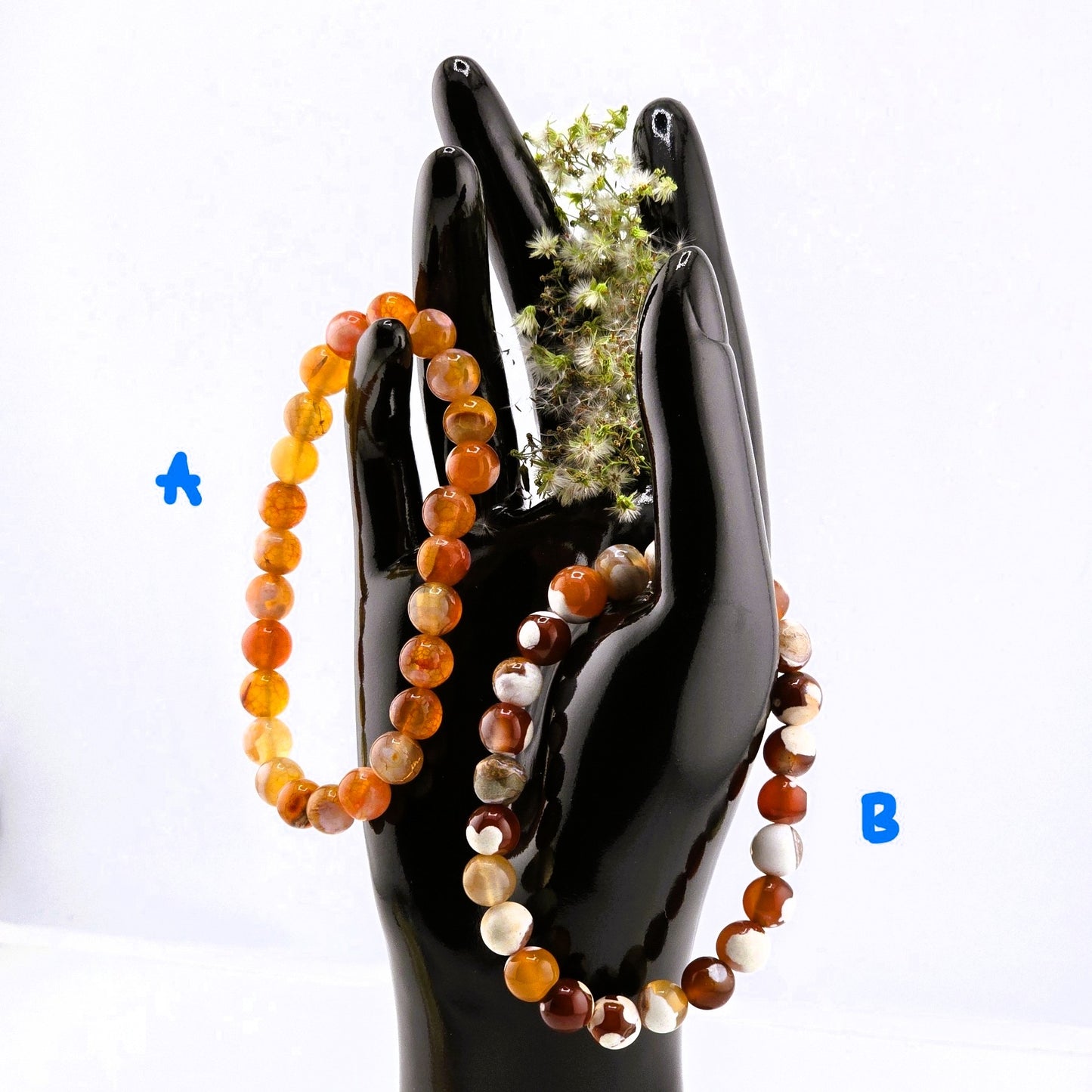 (Part 1) Balance your energy while wearing BEADED BRACLETS – With & Without Charm – Item B (Agate - Aventurine)