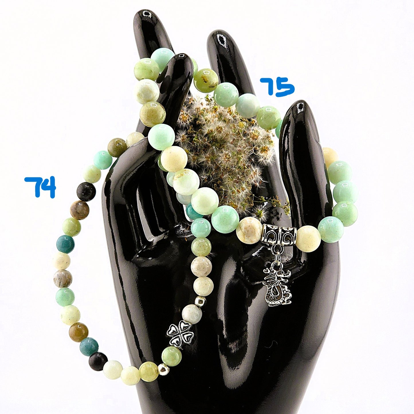 (Part 1) Balance your energy while wearing BEADED BRACLETS – With & Without Charm – Item B (Agate - Aventurine)