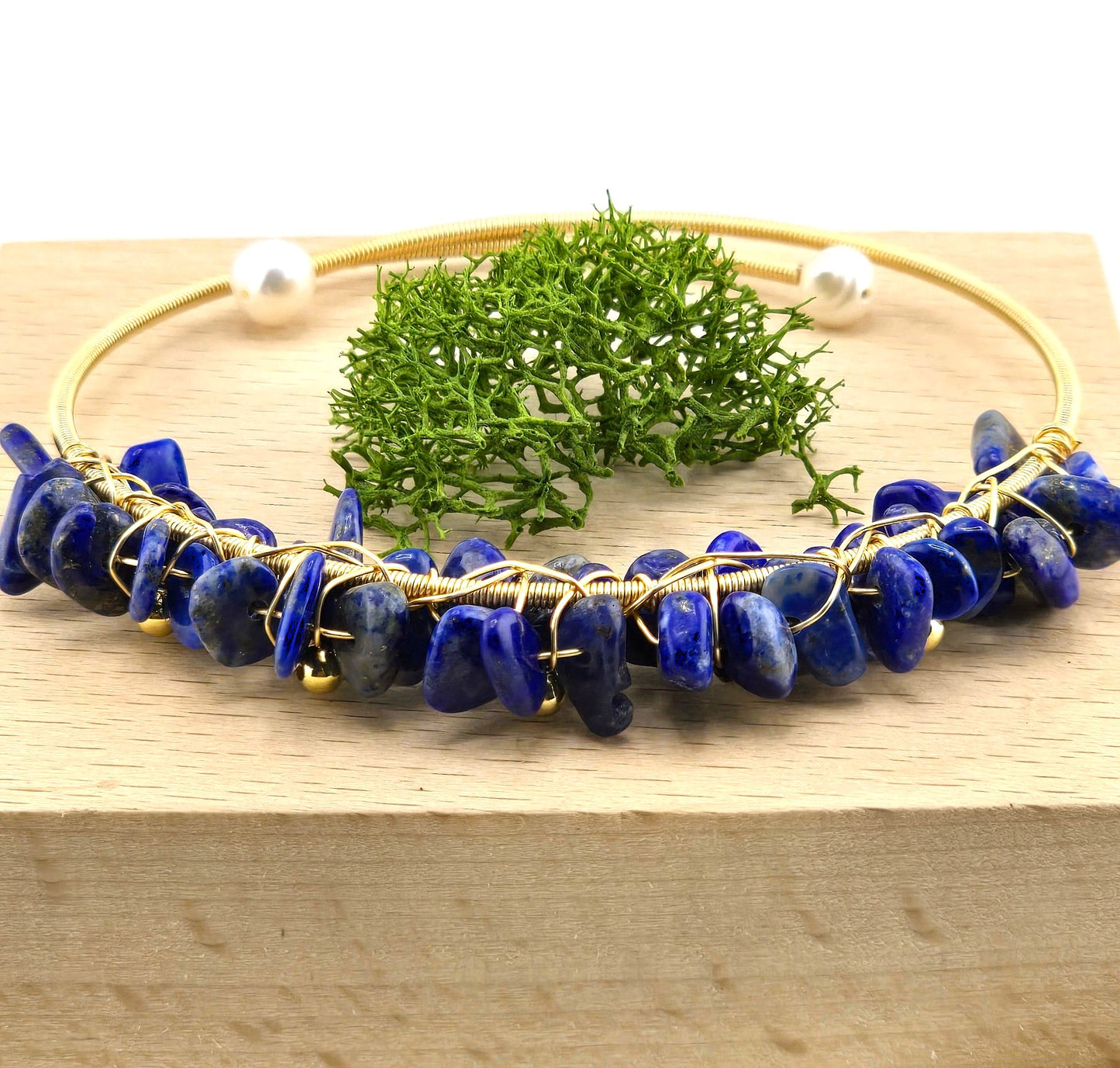 Charming Metal Yellow & Silver Tone Bracelets with Crystal Stones – Item BB