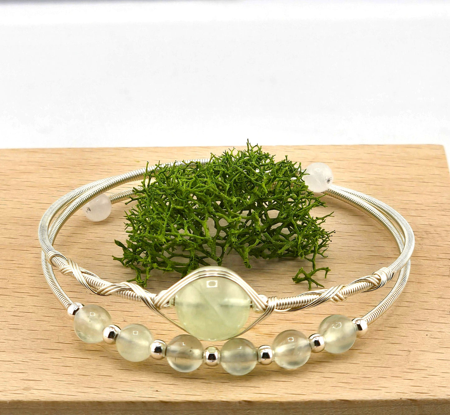 Charming Metal Yellow & Silver Tone Bracelets with Crystal Stones – Item BB