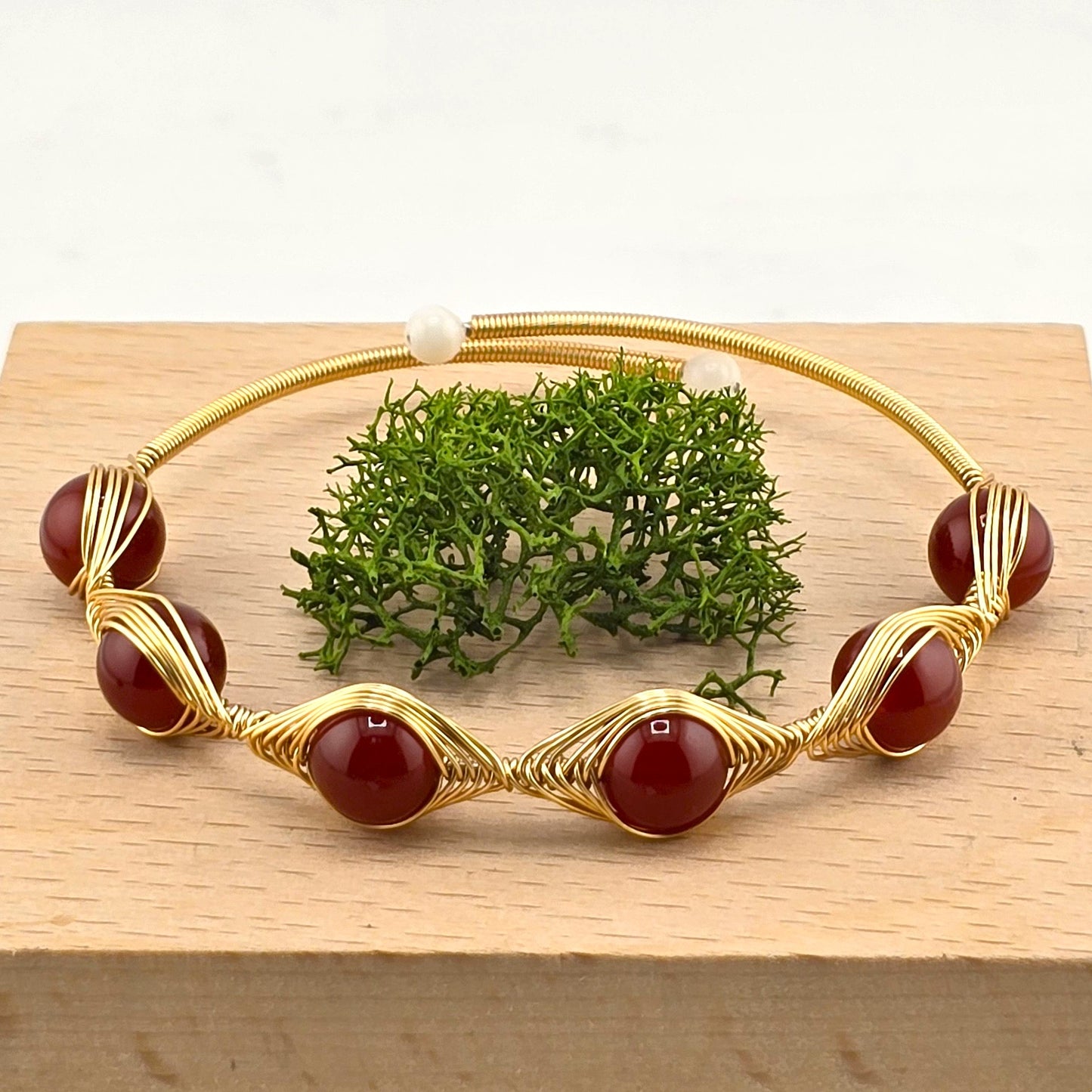 Charming Metal Yellow & Silver Tone Bracelets with Crystal Stones – Item BB