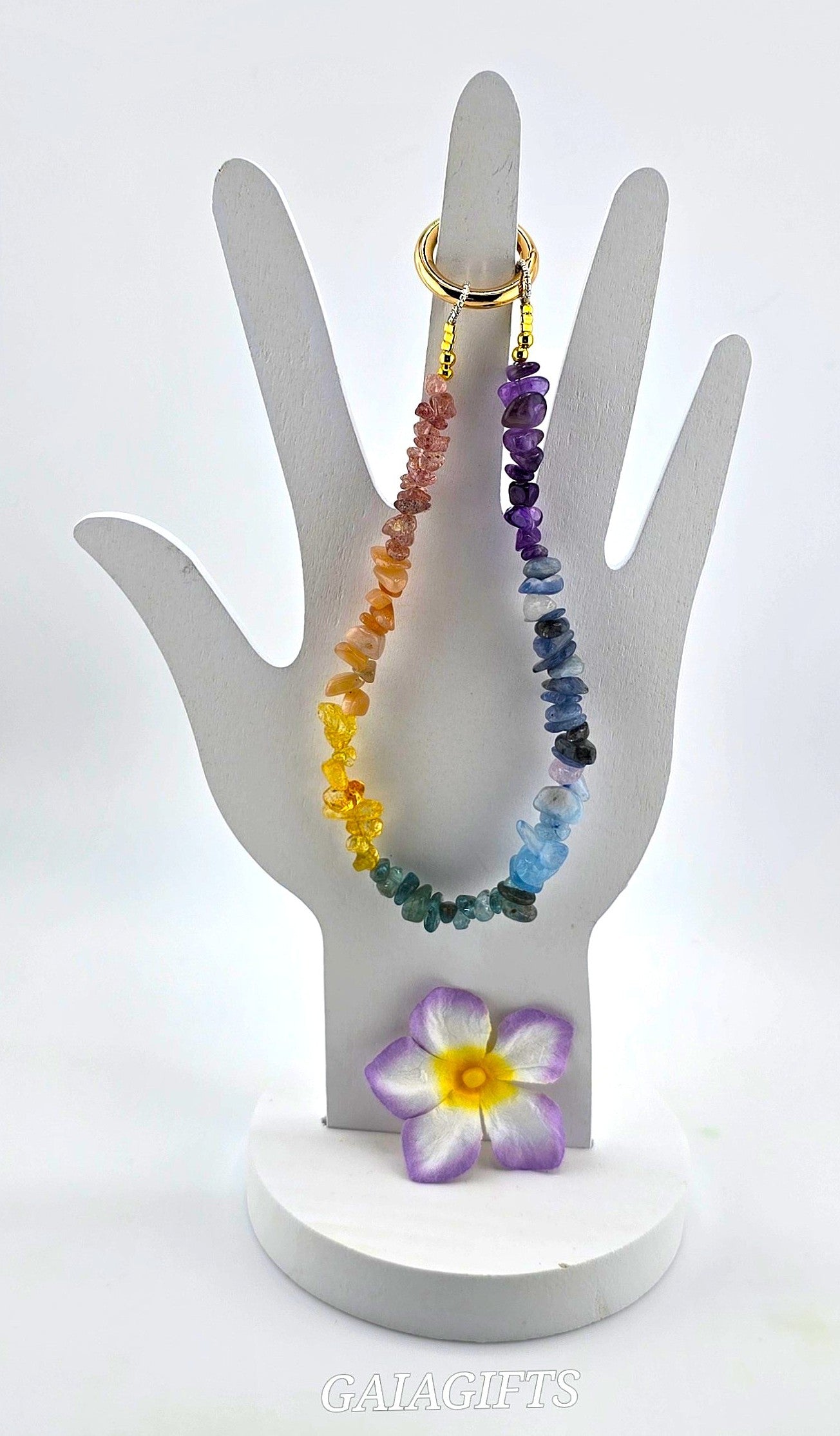 Illuminate Your MOBILE Experience with a Crystal-Embellished WRIST BRACLET- Item E